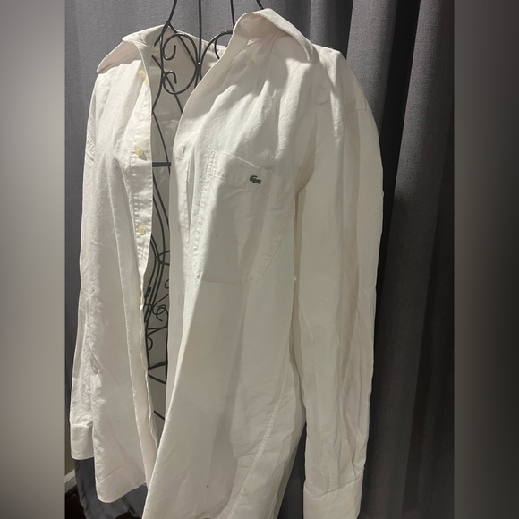 Lacoste Men's Classic White Shirt Jacket - Picture 1 of 2